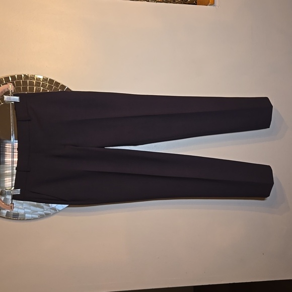 Theory Terry Tapered Lightweight Strech Virgin Wool Ankle Ponte Pants NWOT - Picture 2 of 11